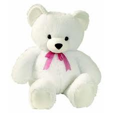 15 Inch White Teddy Bear
